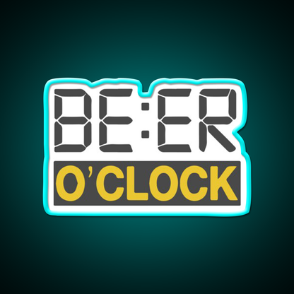 Beer O Clock Man Cave Bar Led Neon Sign Rgb Color