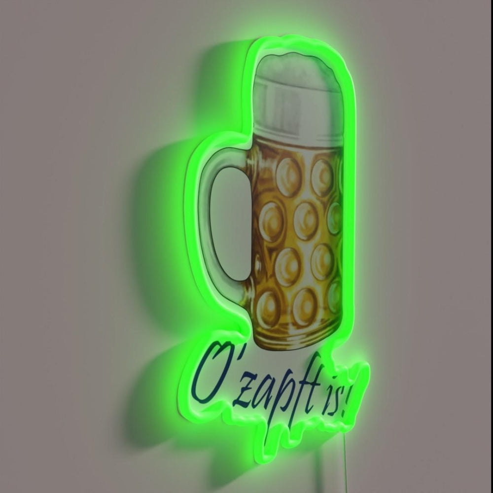 Beer O Zapft Is Rgb Led Neon Sign - LED neon sign close-up detail
