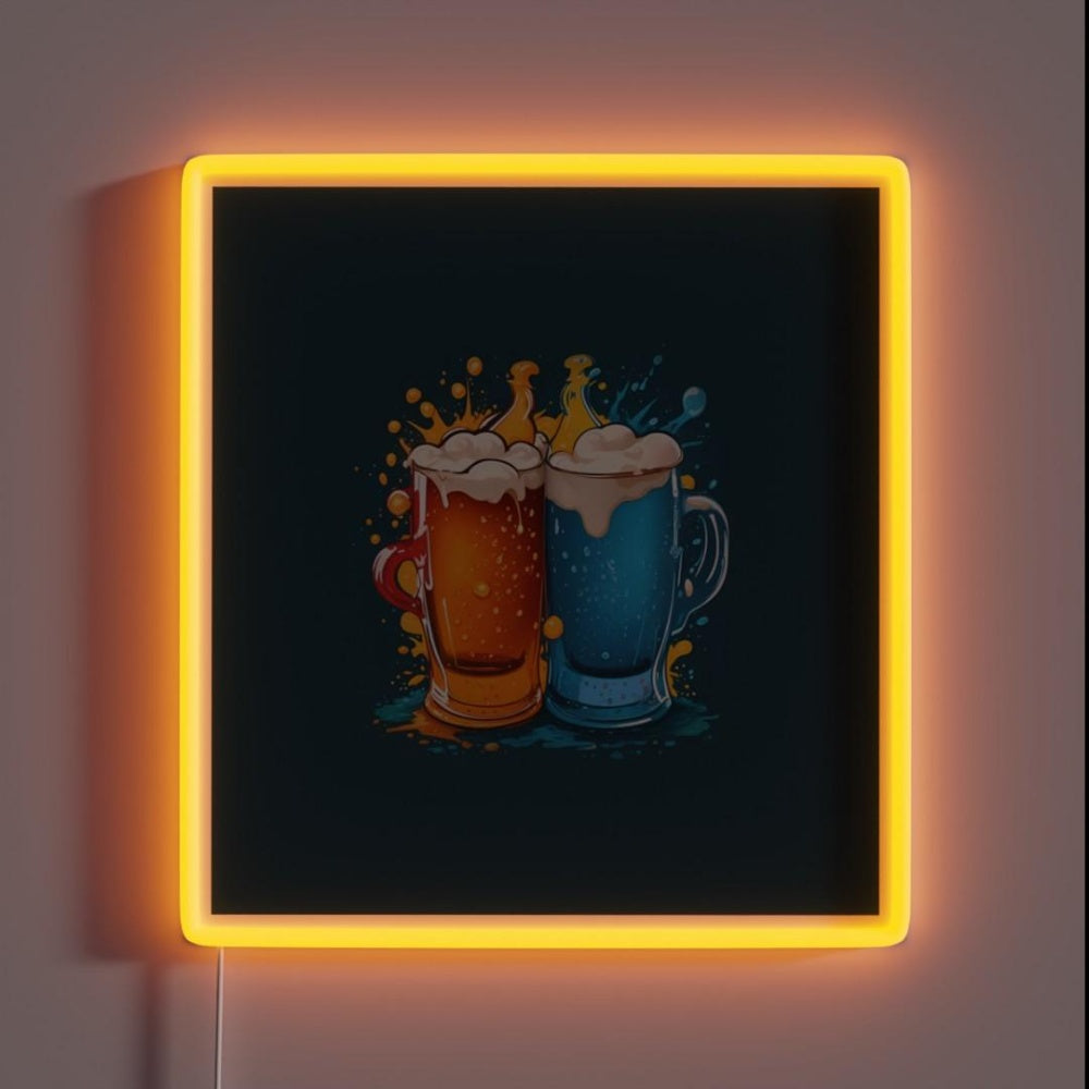 Beer Oktoberfest Rgb Led Neon Sign - Custom LED neon sign front view