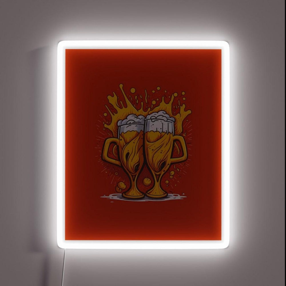 Beer Oktoberfest Rgb Led Neon Sign Bar Wall Decor - Custom LED neon sign front view