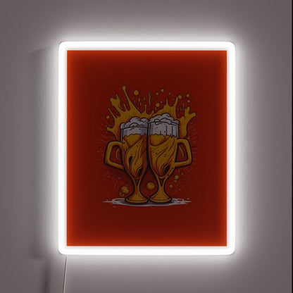 Beer Oktoberfest Rgb Led Neon Sign Bar Wall Decor - Custom LED neon sign front view