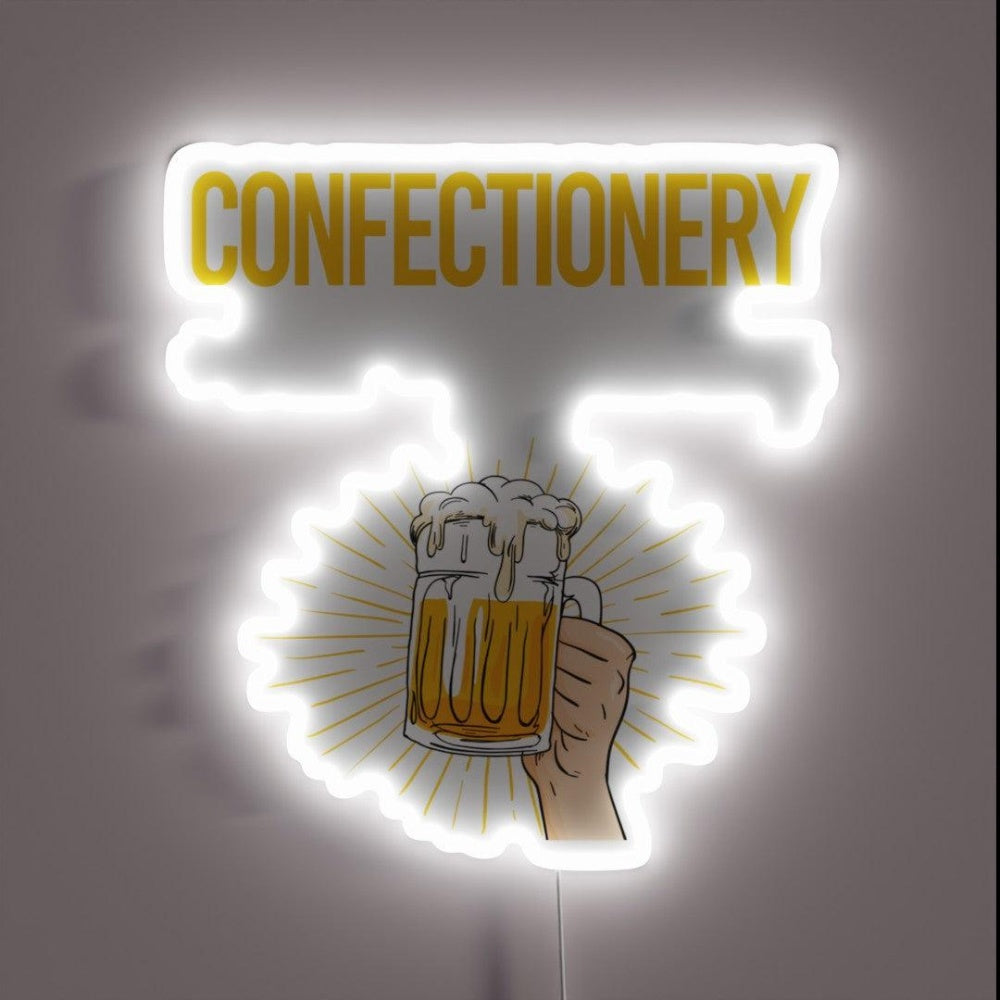 Beer Perfect Day Confectionery Confectioner Rgb Led Neon Sign - Custom LED neon sign front view