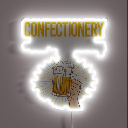 Beer Perfect Day Confectionery Confectioner Rgb Led Neon Sign - Custom LED neon sign front view