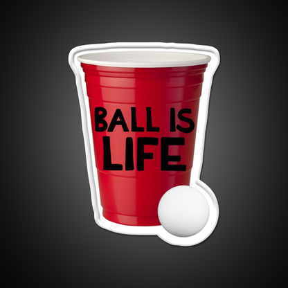 Beer Pong Ball Is Life Beer Bar Decor Led Neon Sign Rgb Color - LED neon sign view 11