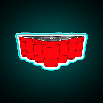 Beer Pong Beer Bar Decor Led Neon Sign Wall Art Rgb Color - Size and dimension reference