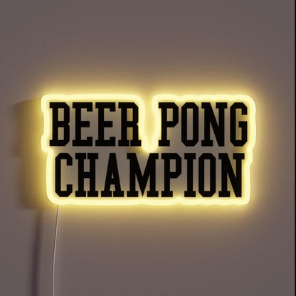 Beer Pong Rgb Led Neon Sign - Custom LED neon sign front view