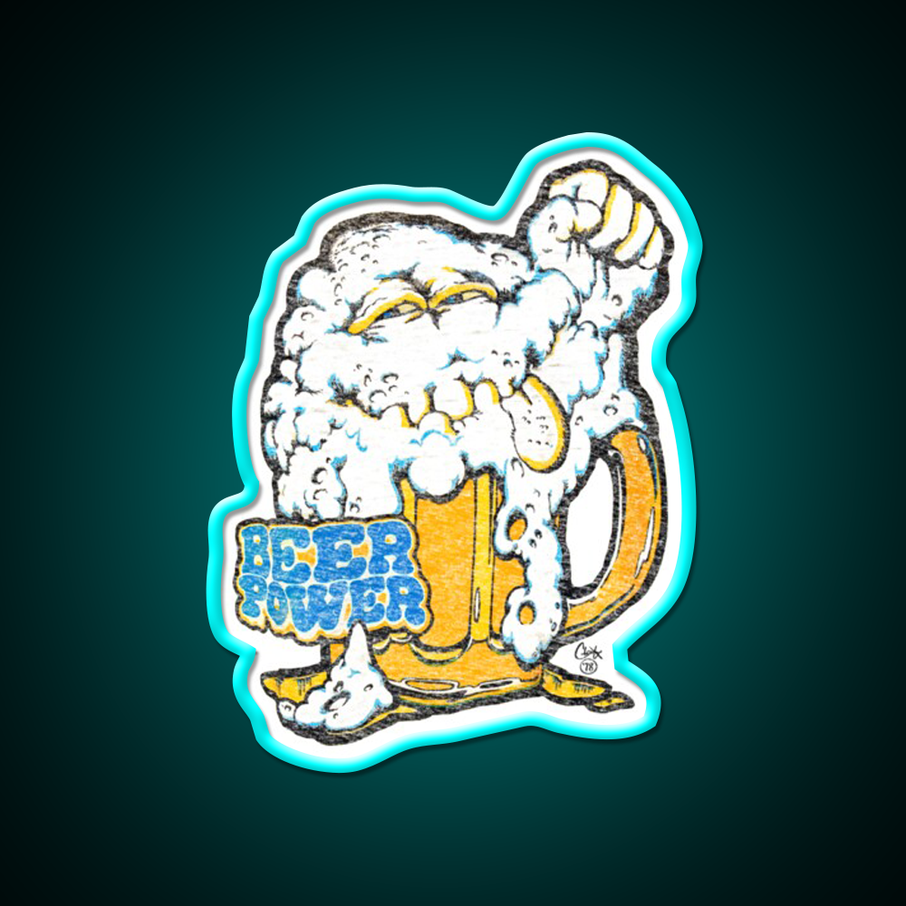 Beer Power 78 Man Cave Bar Led Neon Sign Rgb Color