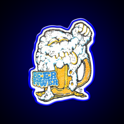 Beer Power 78 Man Cave Bar Led Neon Sign Rgb Color