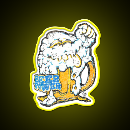 Beer Power 78 Man Cave Bar Led Neon Sign Rgb Color