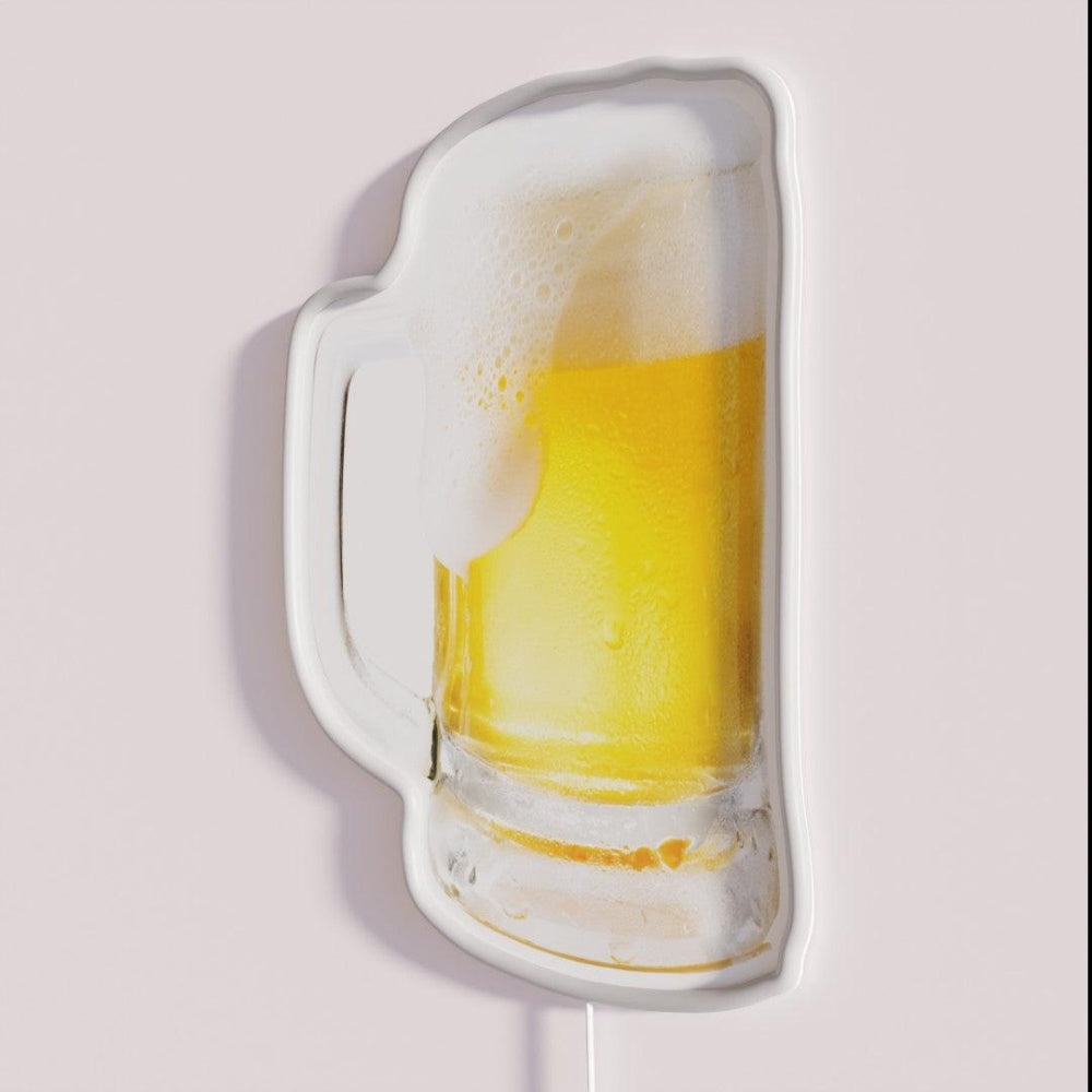 Beer Rgb Led Neon Sign Bar Art - Neon sign mounted on wall in room