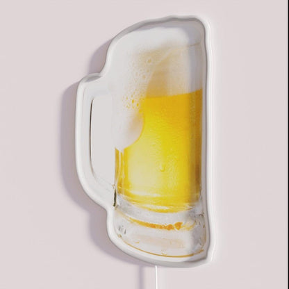 Beer Rgb Led Neon Sign Bar Art - Neon sign mounted on wall in room