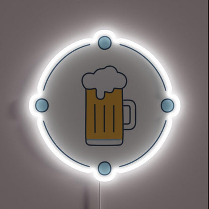 Beer Rgb Led Neon Sign Bar Art Neon Sign - Custom LED neon sign front view