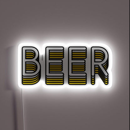 Beer Rgb Led Neon Sign Bar Creative Neon Sign - Custom LED neon sign front view