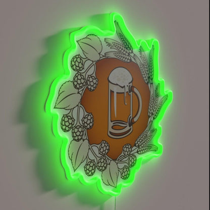 Beer Rgb Led Neon Sign Bar Decor - LED neon sign close-up detail