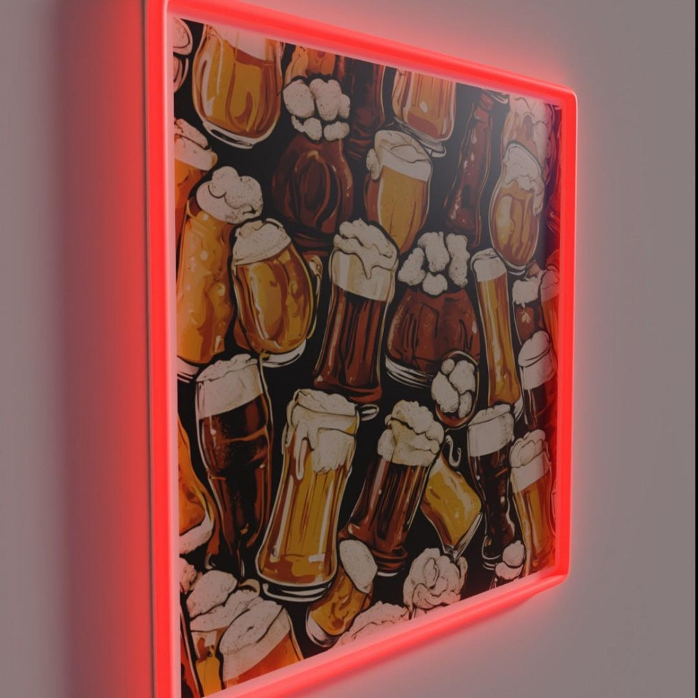 Beer Rgb Led Neon Sign Bar Pop Art Neon Sign - LED neon sign close-up detail