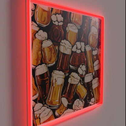 Beer Rgb Led Neon Sign Bar Pop Art Neon Sign - LED neon sign close-up detail