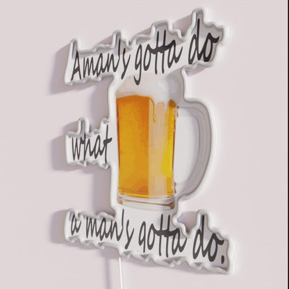 Beer Rgb Led Neon Sign Colorful Neon Sign - Neon sign mounted on wall in room