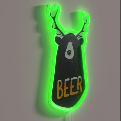 Beer Rgb Led Neon Sign Restaurant Wall Art Creative Neon Sign - LED neon sign close-up detail