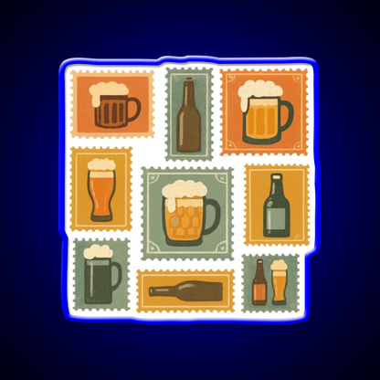 Beer Stamps Beer Bar Decor Led Neon Sign Rgb Color - LED neon sign view 5