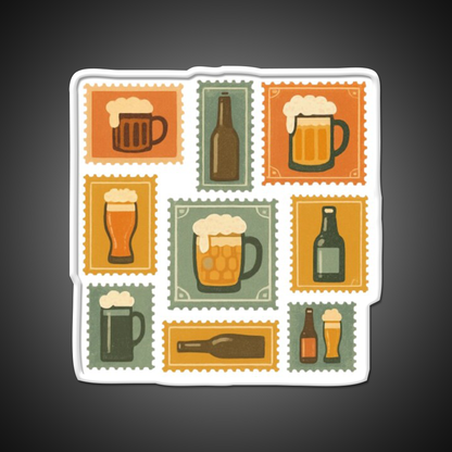 Beer Stamps Beer Bar Decor Led Neon Sign Rgb Color - LED neon sign view 11