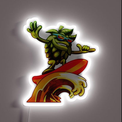 Beer Surfer Rgb Led Neon Sign - Custom LED neon sign front view