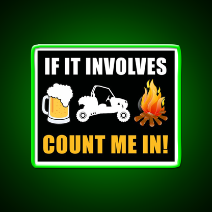 Beer Sxs Utv Campfires Beer Bar Decor Led Neon Sign Rgb Color - LED neon sign view 7