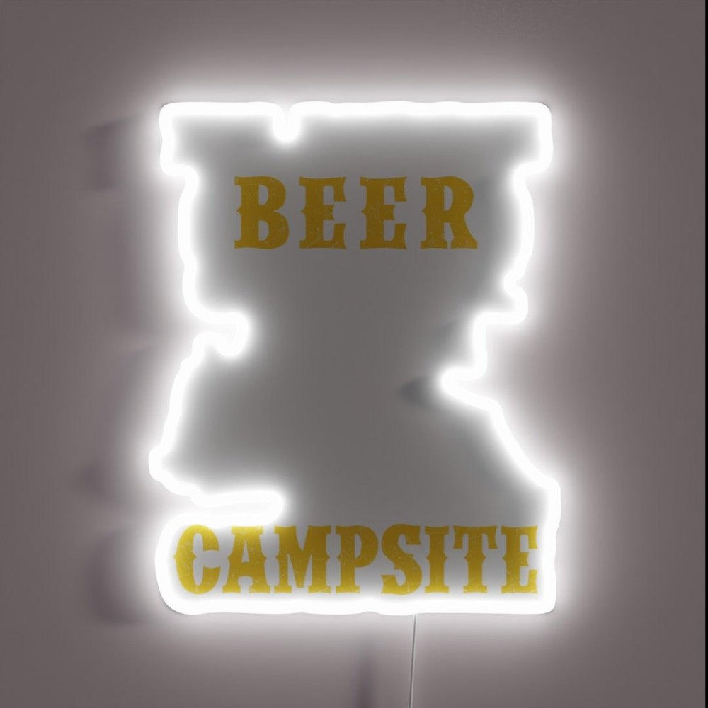 Beer Time Camper Rgb Led Neon Sign - Custom LED neon sign front view