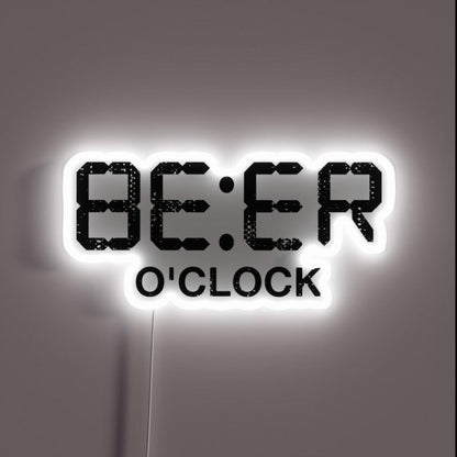Beer Time Funny Beer Drinking Rgb Led Neon Sign - Custom LED neon sign front view