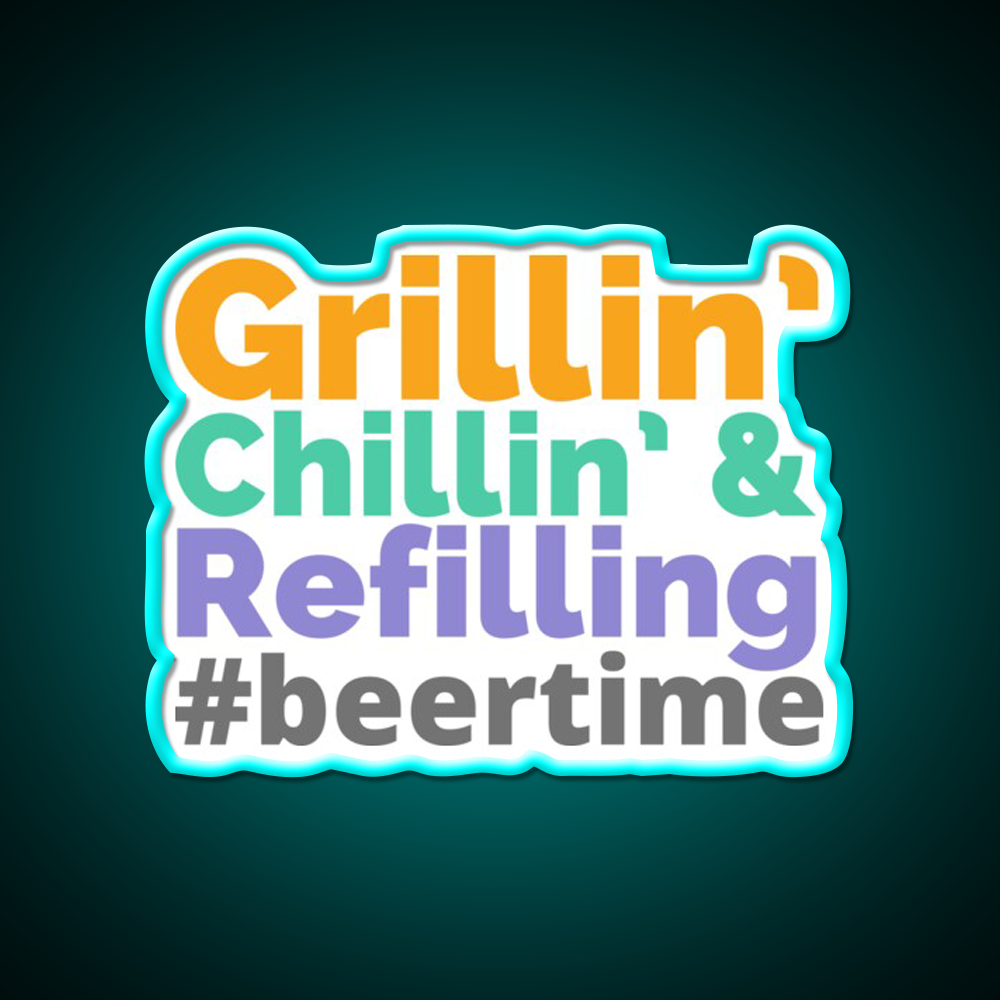 Beer Time Man Cave Bar Led Neon Sign Rgb Color