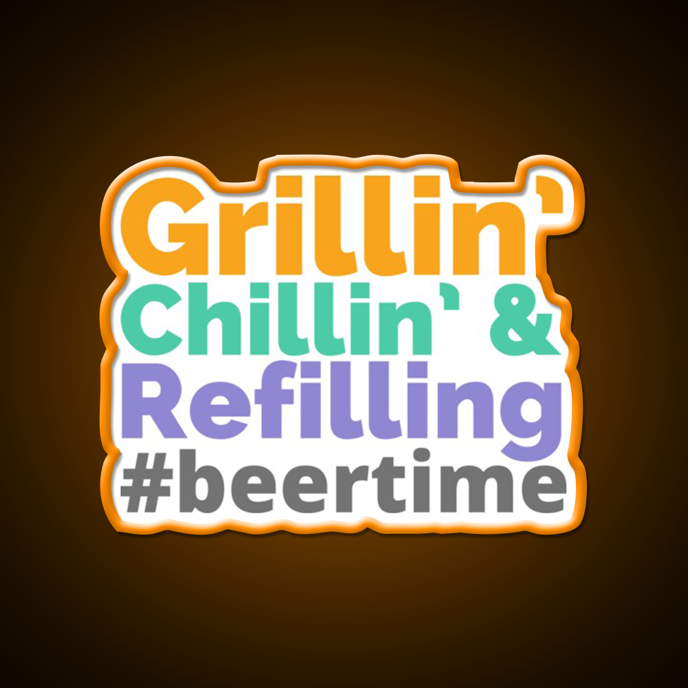 Beer Time Man Cave Bar Led Neon Sign Rgb Color