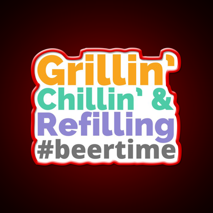 Beer Time Man Cave Bar Led Neon Sign Rgb Color