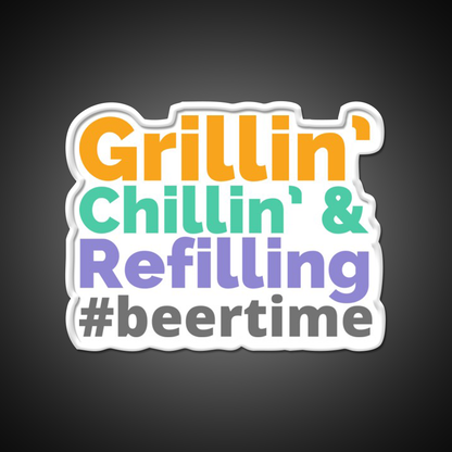 Beer Time Man Cave Bar Led Neon Sign Rgb Color