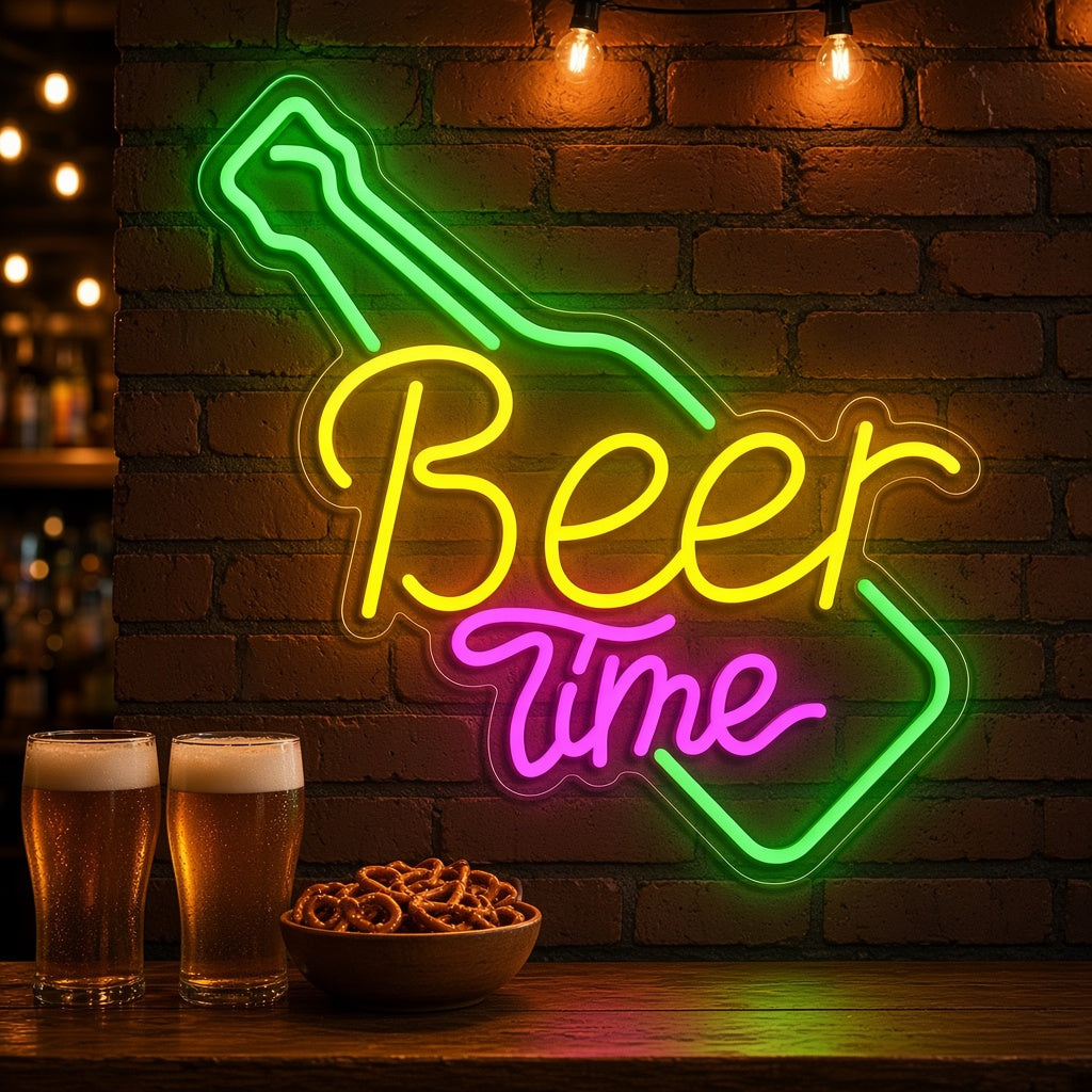 Beer Time LED Neon Sign