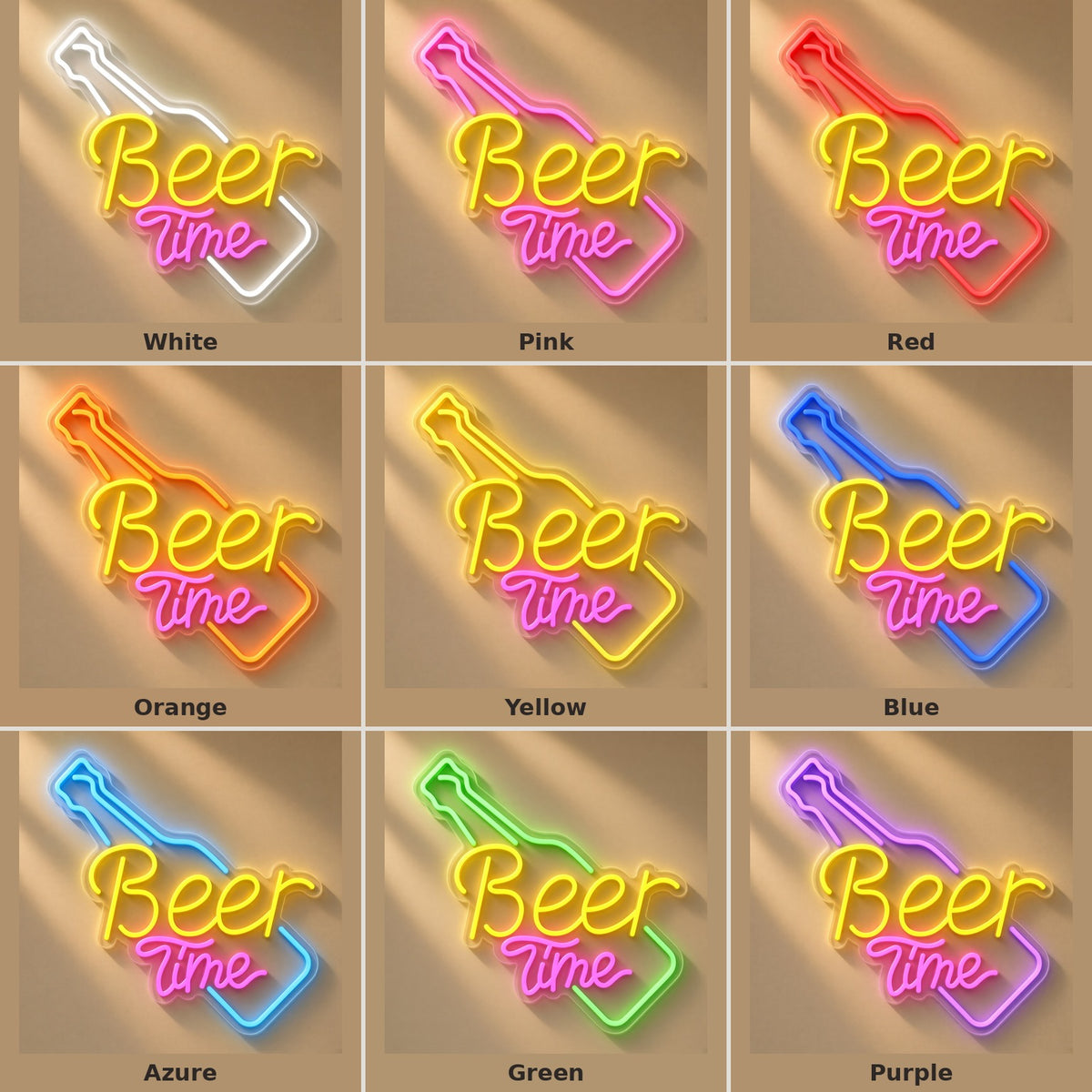 Beer Time LED Neon Sign