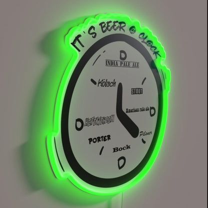 Beer Time Rgb Led Neon Sign - LED neon sign close-up detail