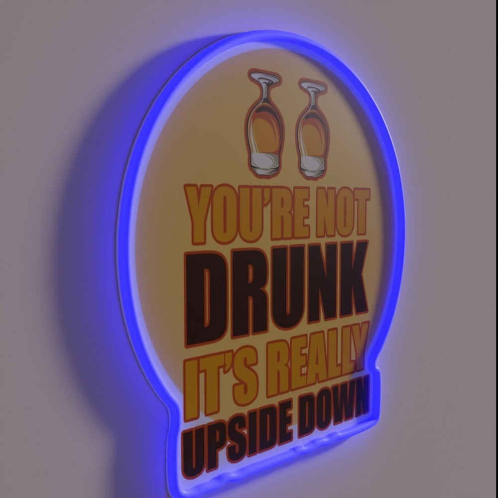 Beer Uside Down Rgb Led Neon Sign - LED neon sign close-up detail