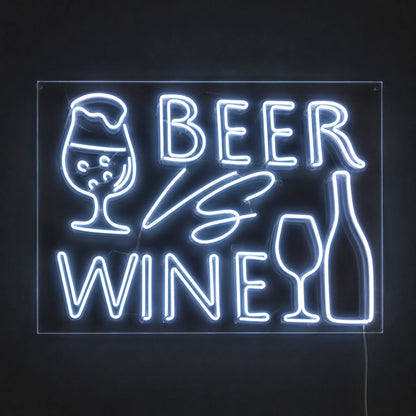 Beer Vs Wine LED Neon Sign - 01 Original Product Image