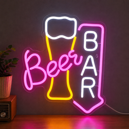 Beer Wall Decor LED Neon Sign main product image