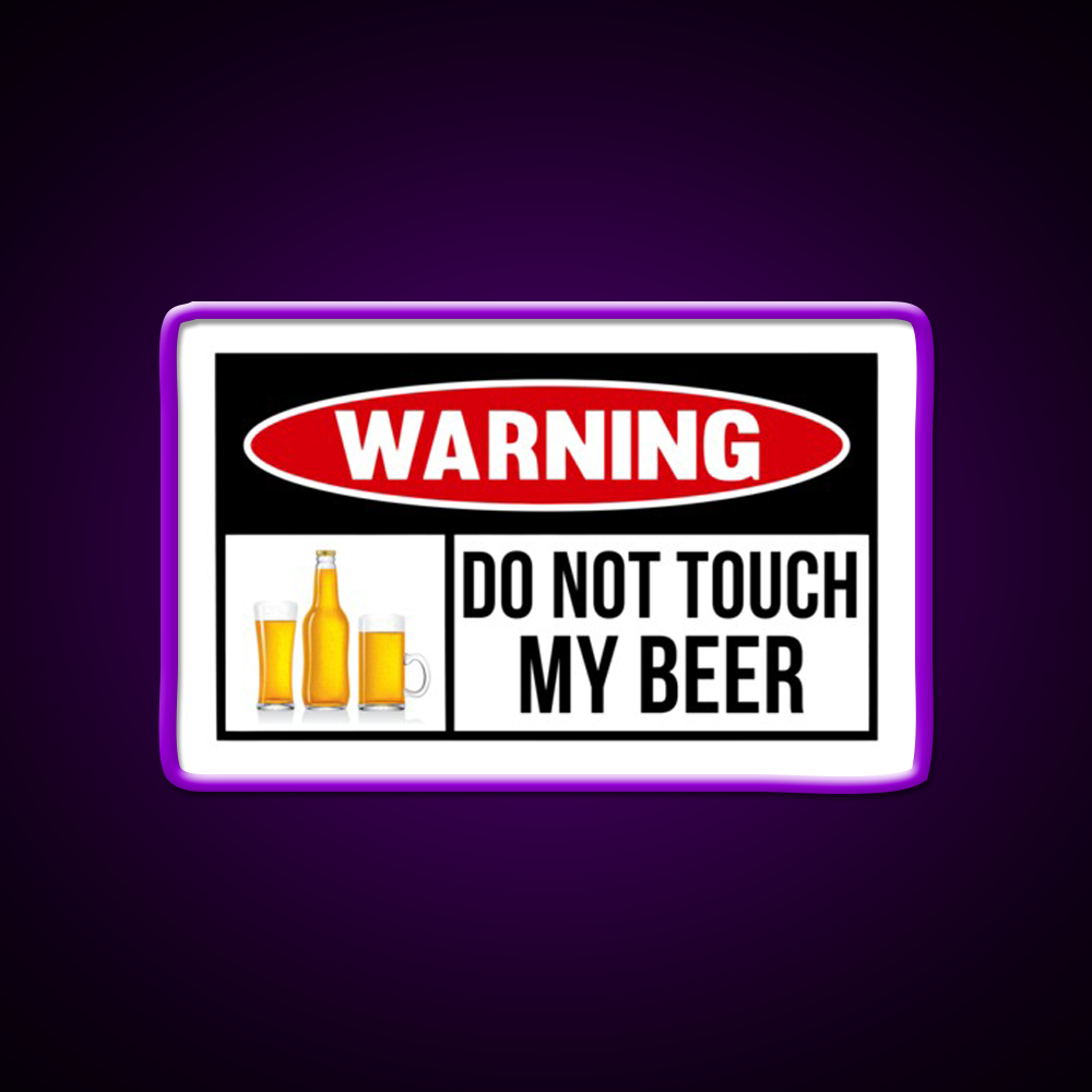 Beer Warning Beer Bar Decor Led Neon Sign Rgb Color - LED neon sign view 9