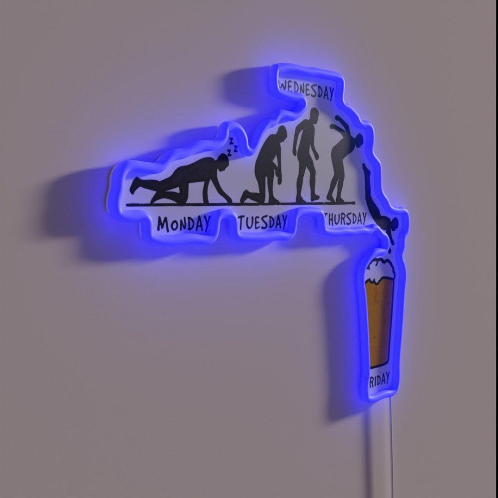 Beer Week Rgb Led Neon Sign - LED neon sign close-up detail