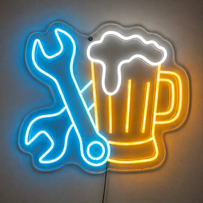 Beer Wrench Neon Sign LED Neon Sign high-converting product image