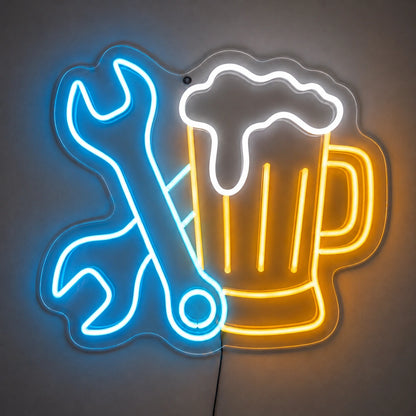 Beer Wrench Neon Sign LED Neon Sign main product image