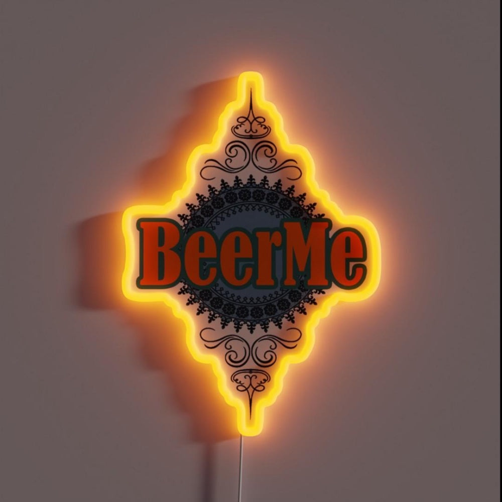 Beerme Rgb Led Neon Sign - Custom LED neon sign front view