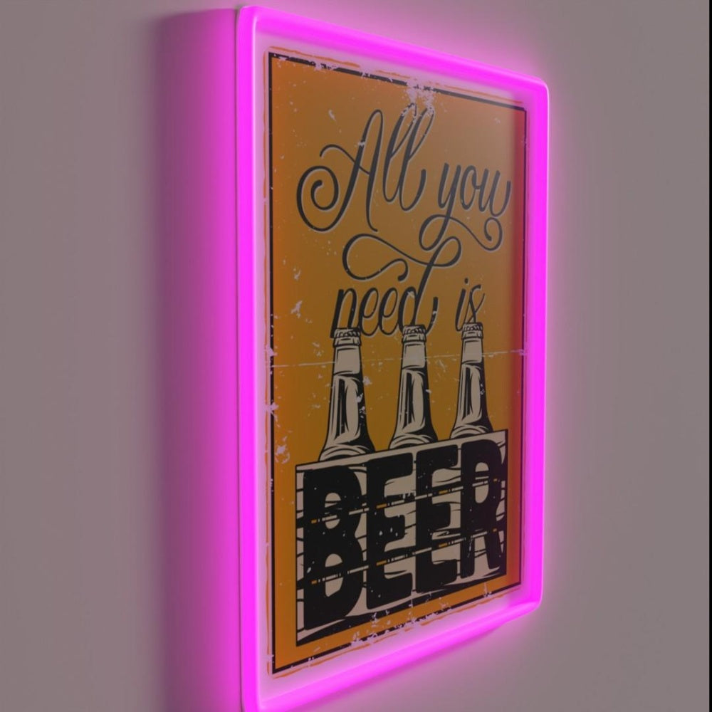 Beerseth Rgb Led Neon Sign - LED neon sign close-up detail