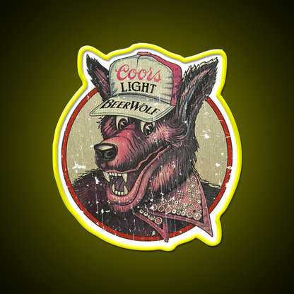 Beerwolf 1983 Beer Bar Decor Led Neon Sign Rgb Color - LED neon sign view 7