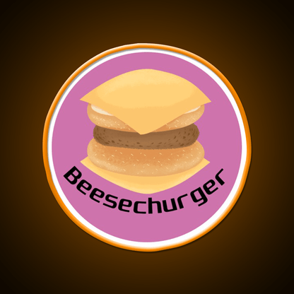 Beesechurger Snack Food Led Neon Sign Rgb Color - Shineneon