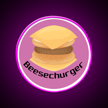 Beesechurger Snack Food Led Neon Sign Rgb Color - Shineneon