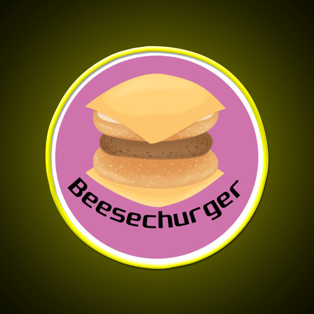 Beesechurger Snack Food Led Neon Sign Rgb Color - Shineneon