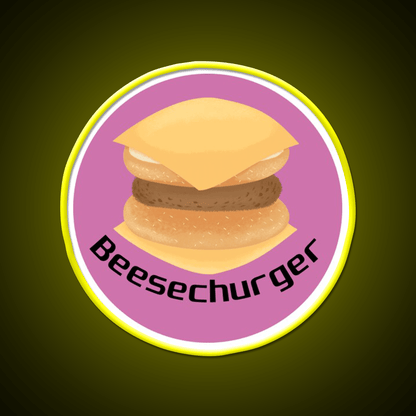 Beesechurger Snack Food Led Neon Sign Rgb Color - Shineneon