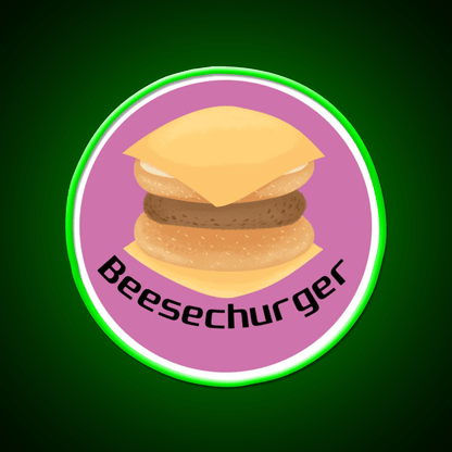 Beesechurger Snack Food Led Neon Sign Rgb Color - Shineneon